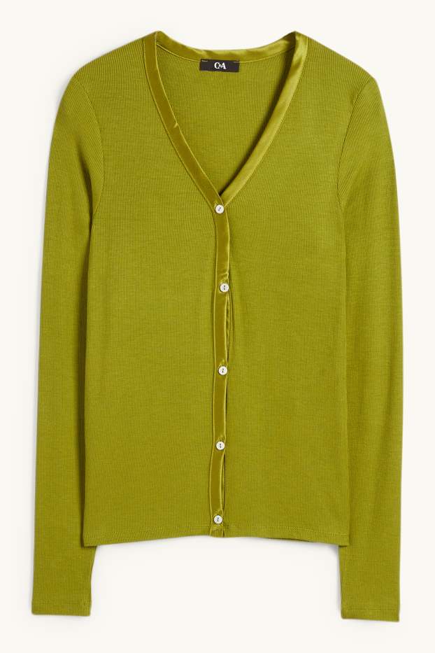 Femmes - Gilet en maille - vert