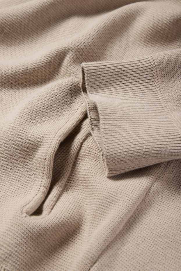 Hommes - Pull à capuche - beige