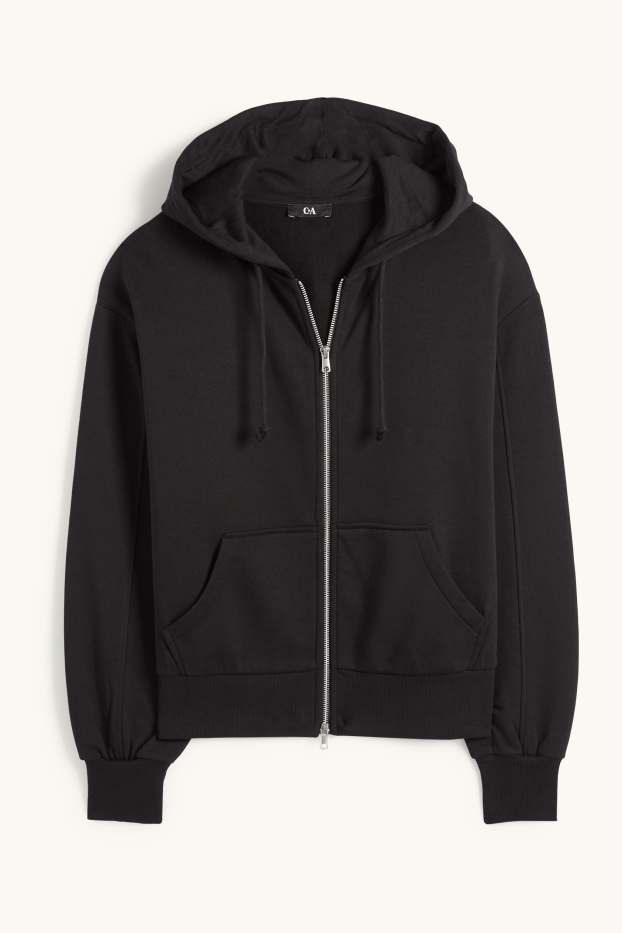 Women - Zip-through hoodie - black