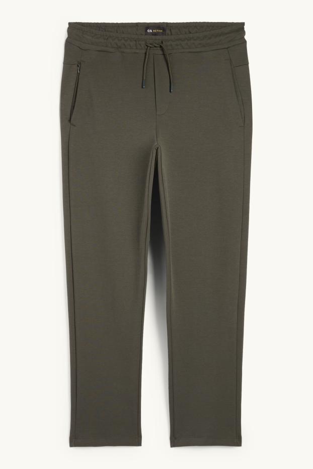 Bărbați - Pantaloni de trening funcționali - verde închis