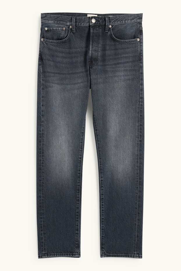 Hommes - Regular jean à boutons - jean bleu foncé