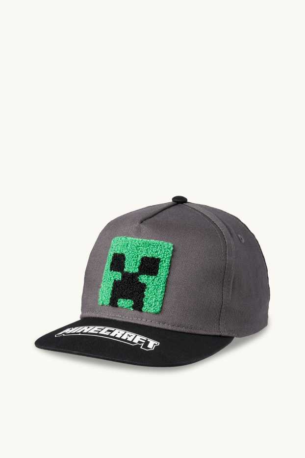 Niños - Minecraft - gorra de béisbol - negro