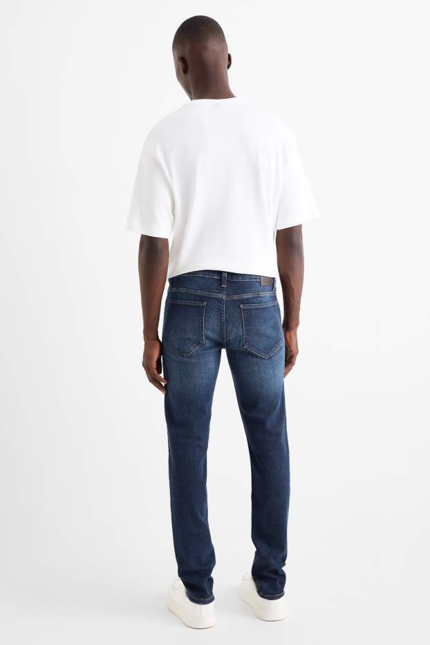 Pánské - Skinny jeans - LYCRA® - džíny - tmavomodré