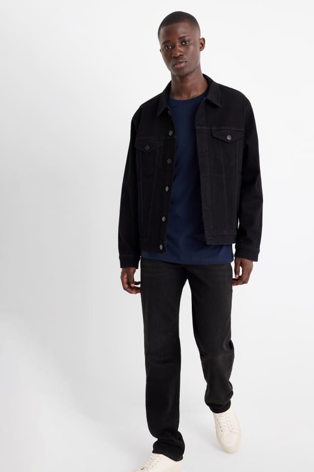 Herren - Straight Jeans - LYCRA® - dunkeljeansgrau