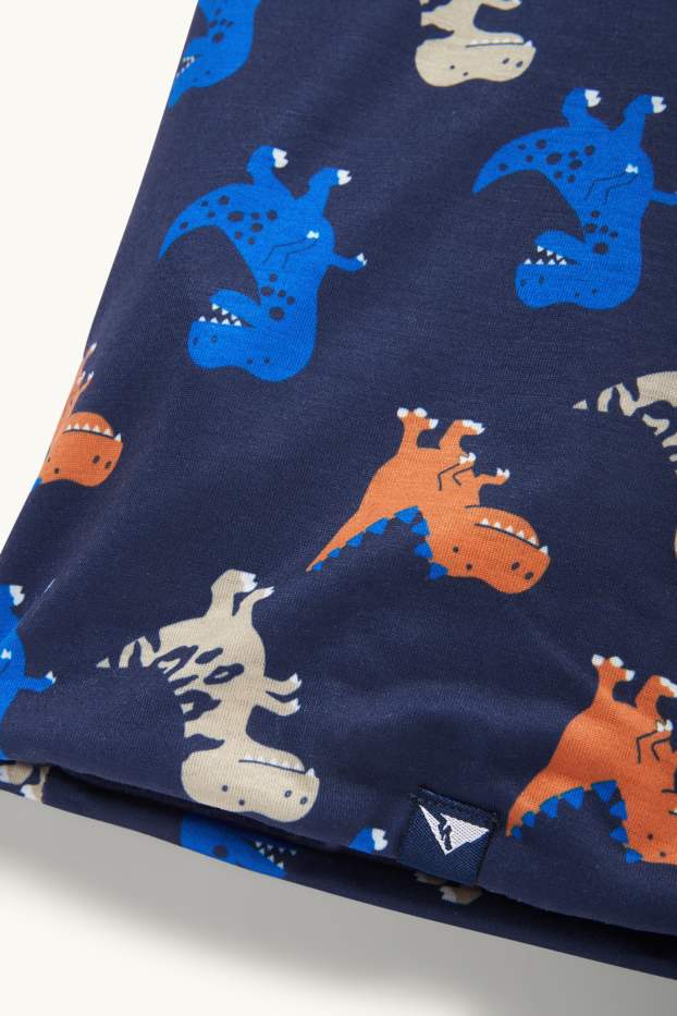 Copii - Băieți - Dinozaur - fular circular - albastru închis