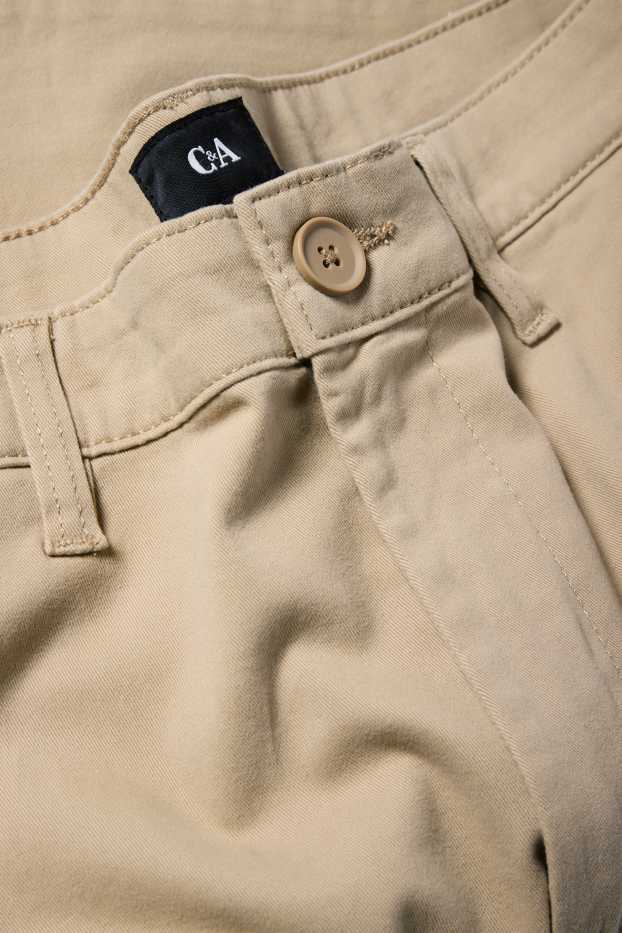 Pánské - Kalhoty chino - regular fit - béžová