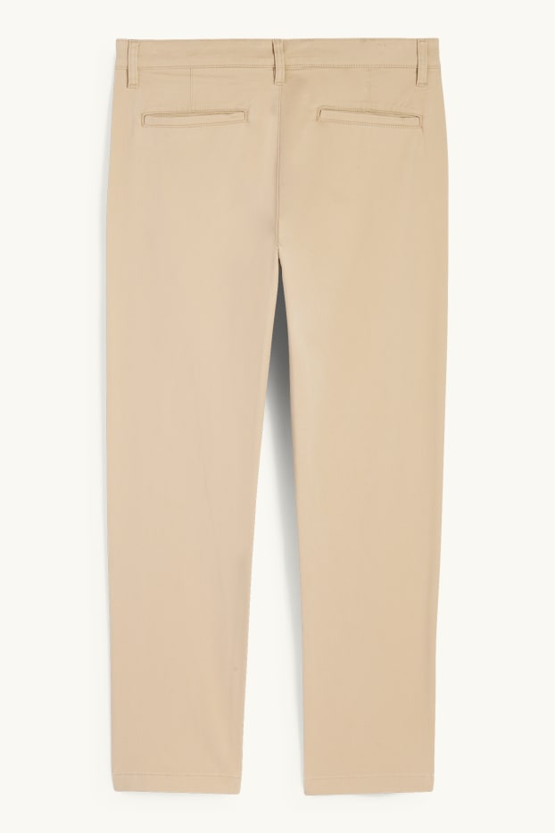 Pánské - Kalhoty chino - regular fit - béžová