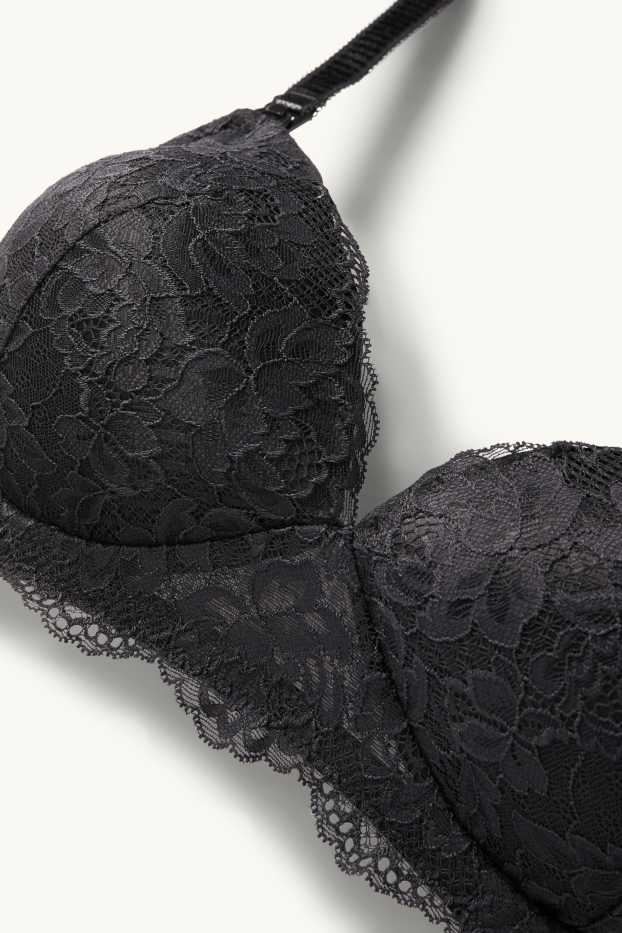 Donna - Reggiseno per allattamento senza ferretti - imbottito - nero