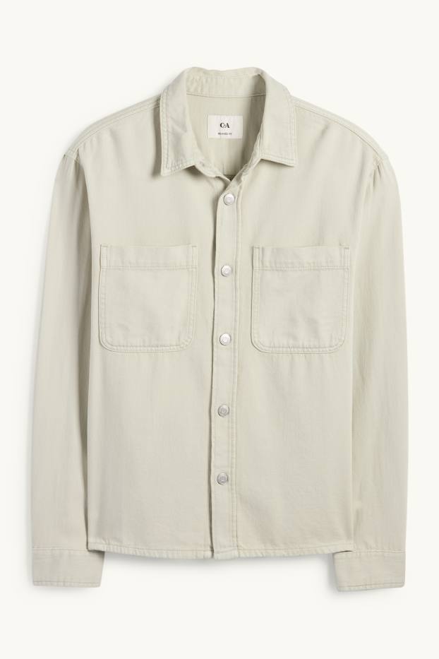 Home - Camisa texana - relaxed fit - Kent - verd menta