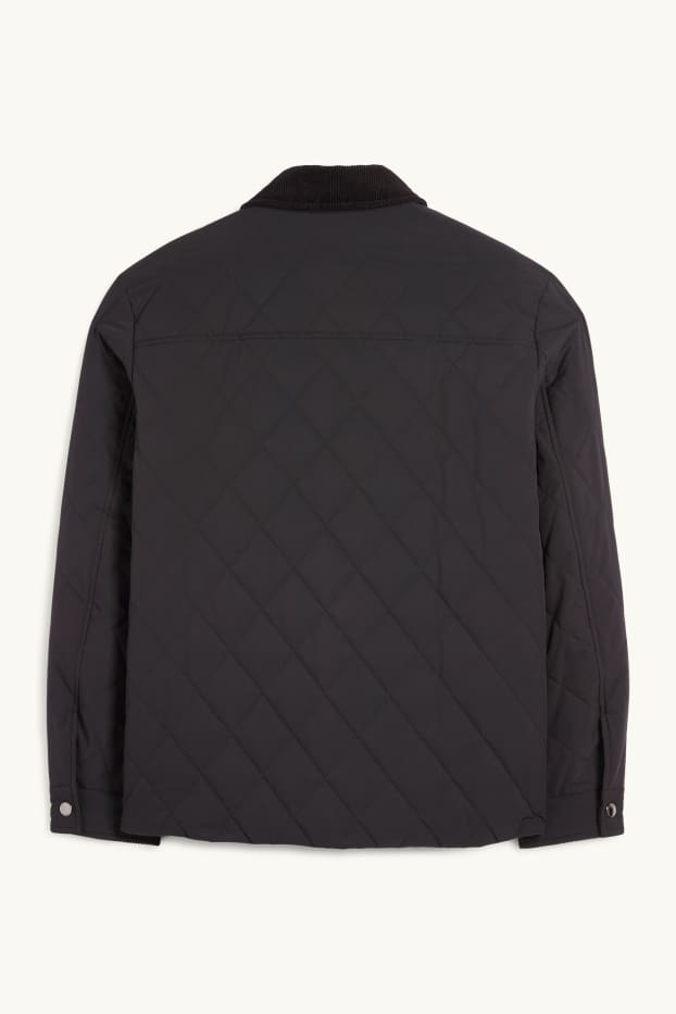 Pánské - Prošívaná bunda - černá