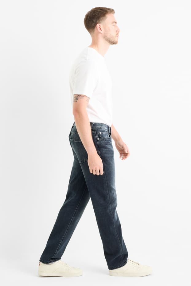 Hommes - Regular jean à boutons - jean bleu foncé