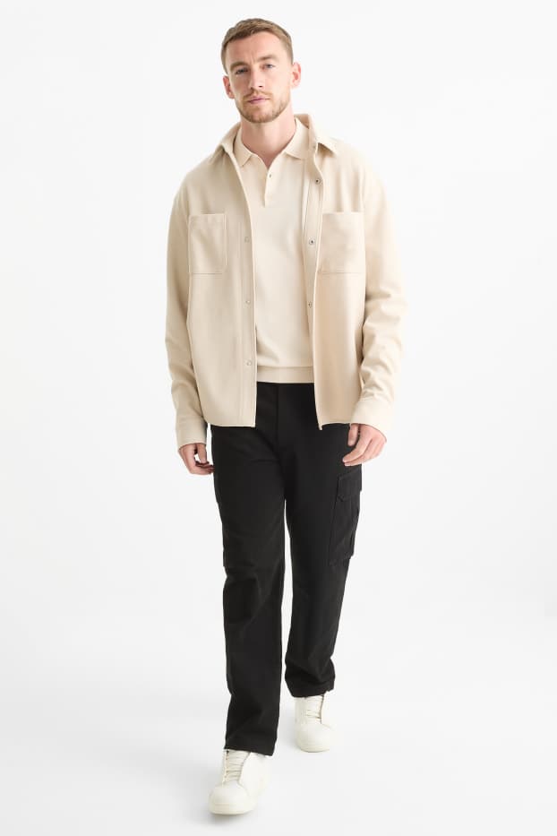 Men - Cargo trousers - black