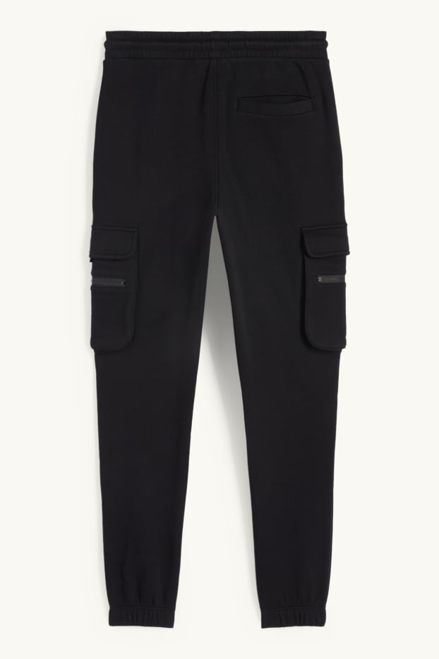 Uomo - Pantaloni sportivi cargo - nero