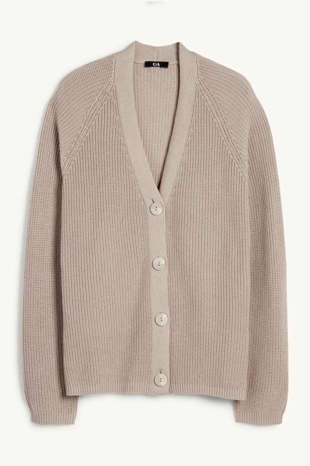 Dona - Jaqueta de punt - acanalada - talp