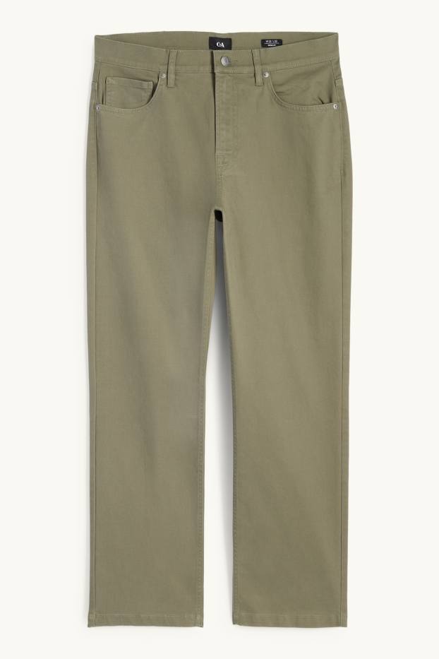 Men - Trousers - regular fit - khaki