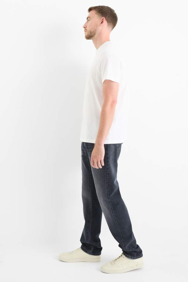 Hommes - Regular jean à boutons - jean bleu foncé