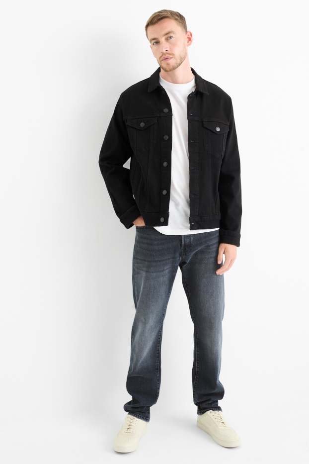 Hommes - Regular jean à boutons - jean bleu foncé