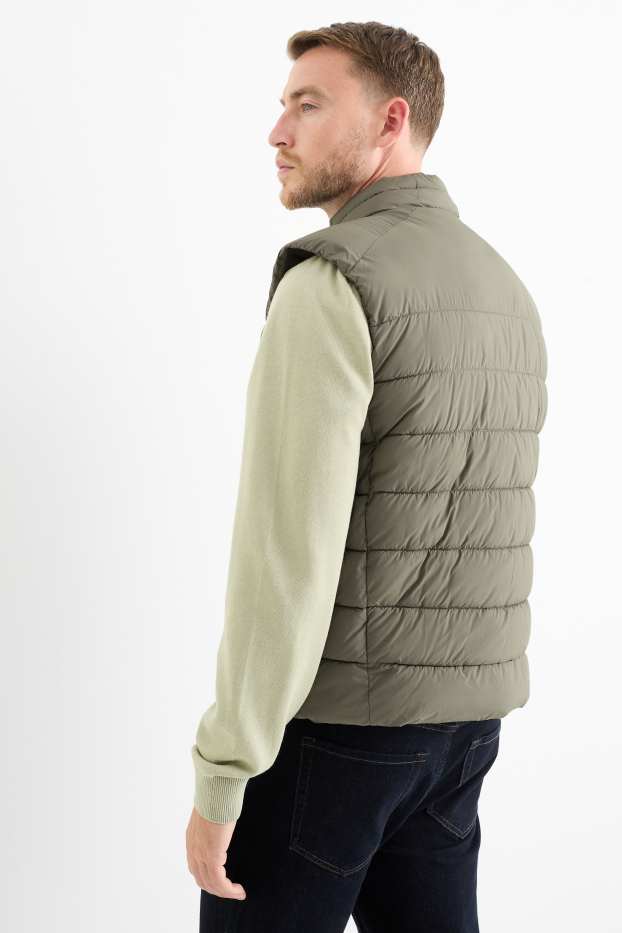 Herren - Steppweste - grün