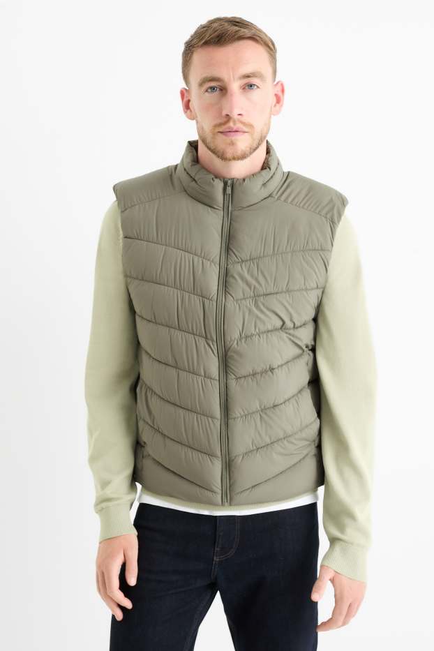 Herren - Steppweste - grün