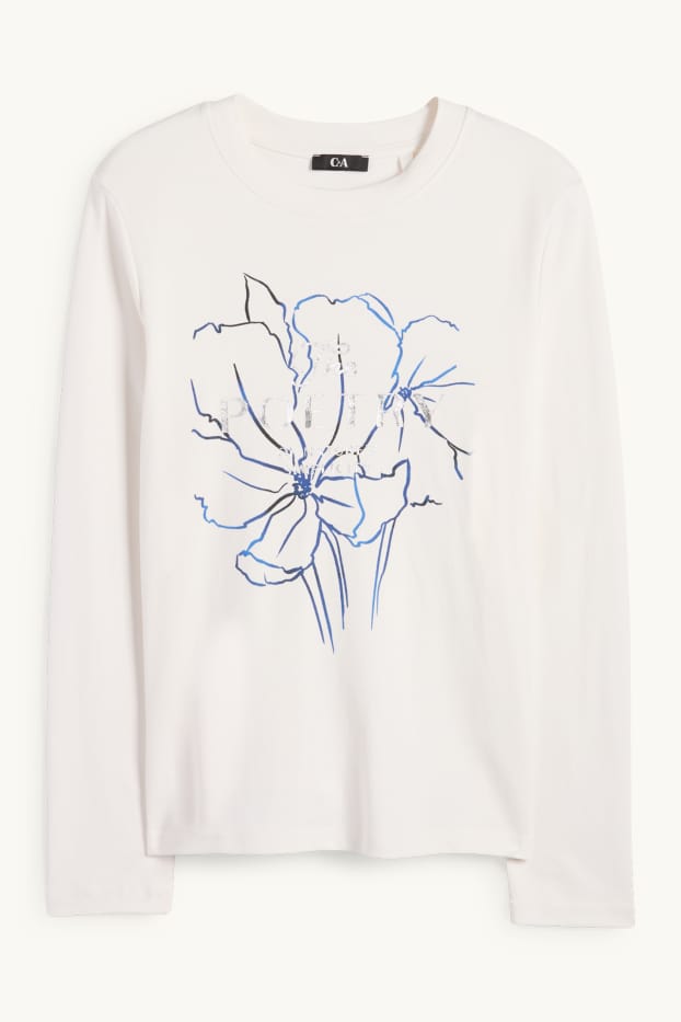 Dames - Longsleeve - wit