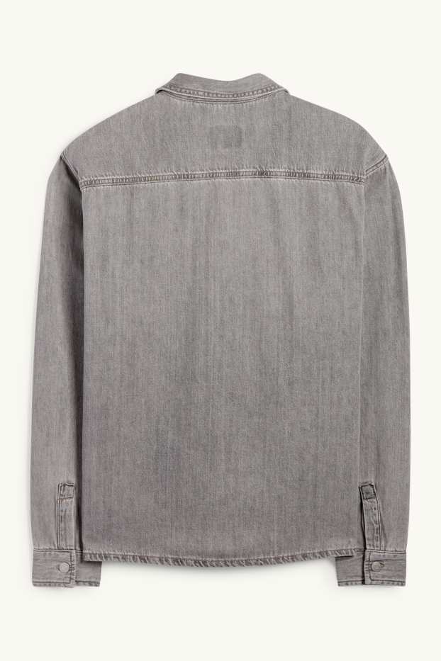 Home - Camisa texana - relaxed fit - Kent - texà gris clar