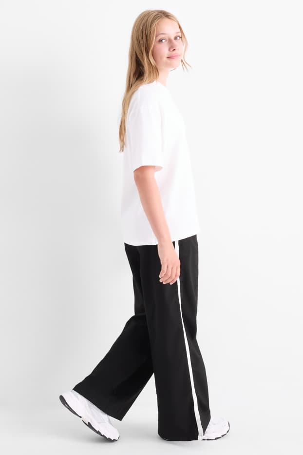 Copii - Fete - Pantaloni de stofă - negru