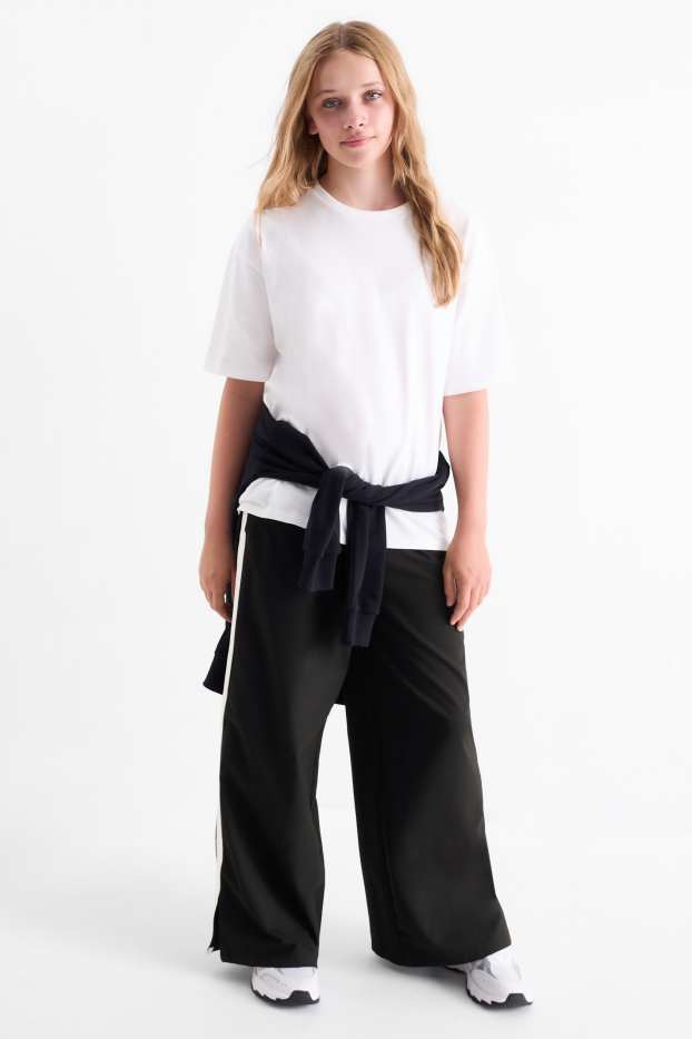 Copii - Fete - Pantaloni de stofă - negru