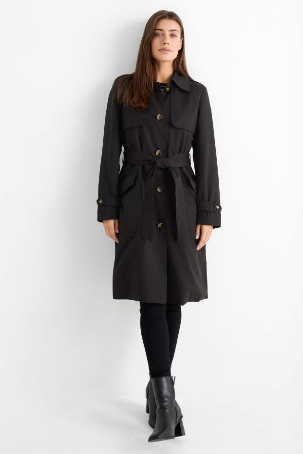 Dámské - Trenčkot - černá