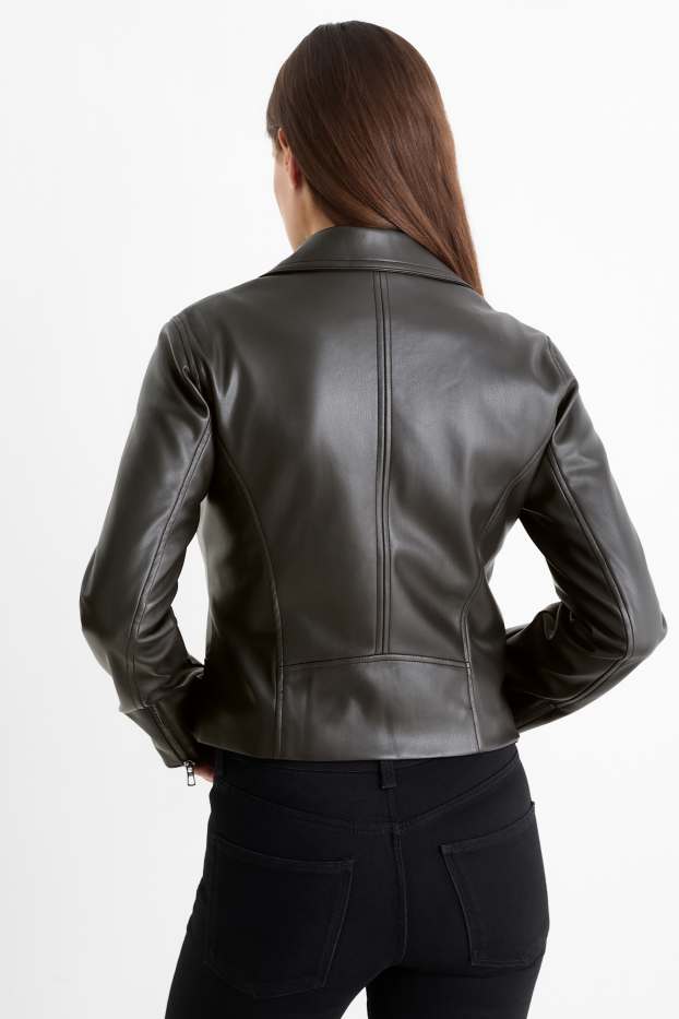 Damen - Bikerjacke - schwarz