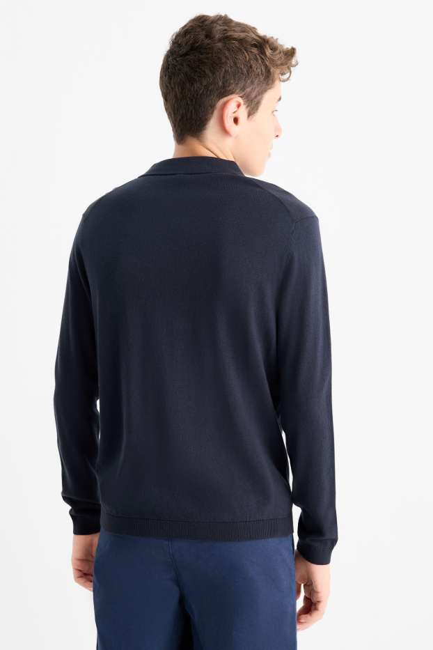 Kinder Buben - Pullover - dunkelblau