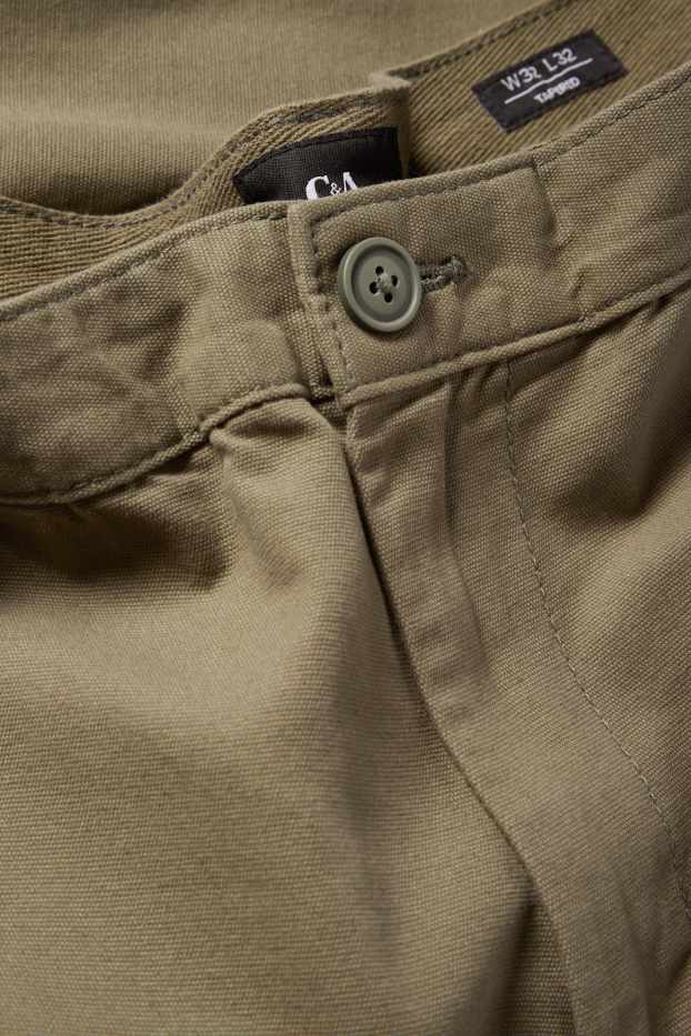 Pánské - Cargo kalhoty - khaki