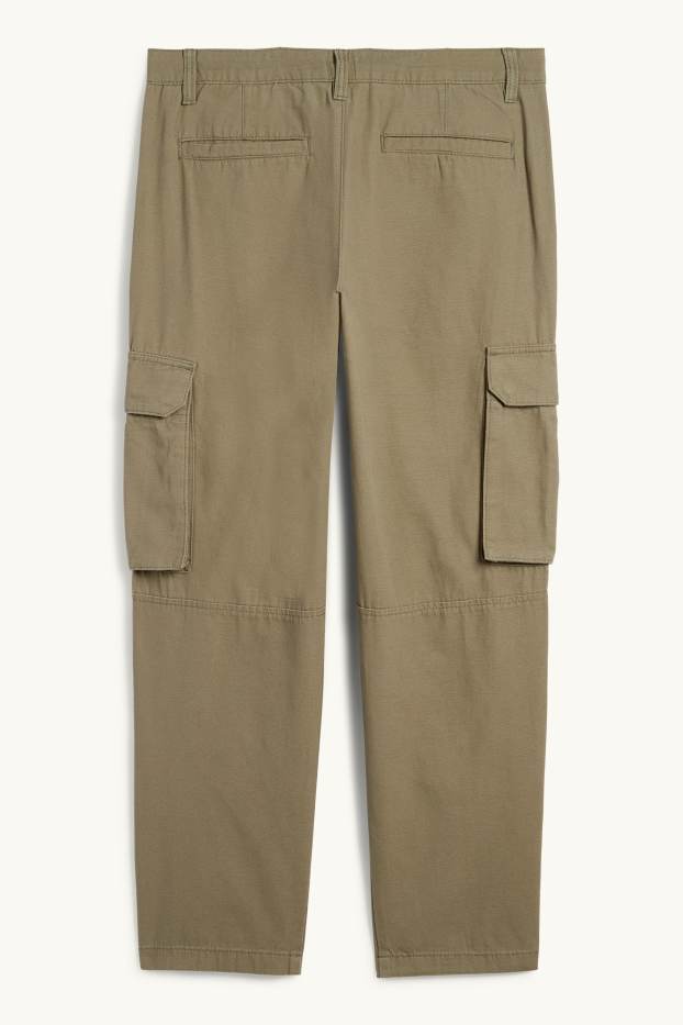 Pánské - Cargo kalhoty - khaki