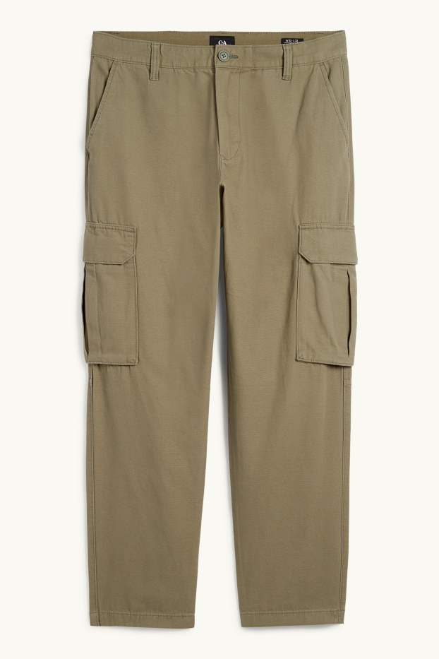 Pánské - Cargo kalhoty - khaki