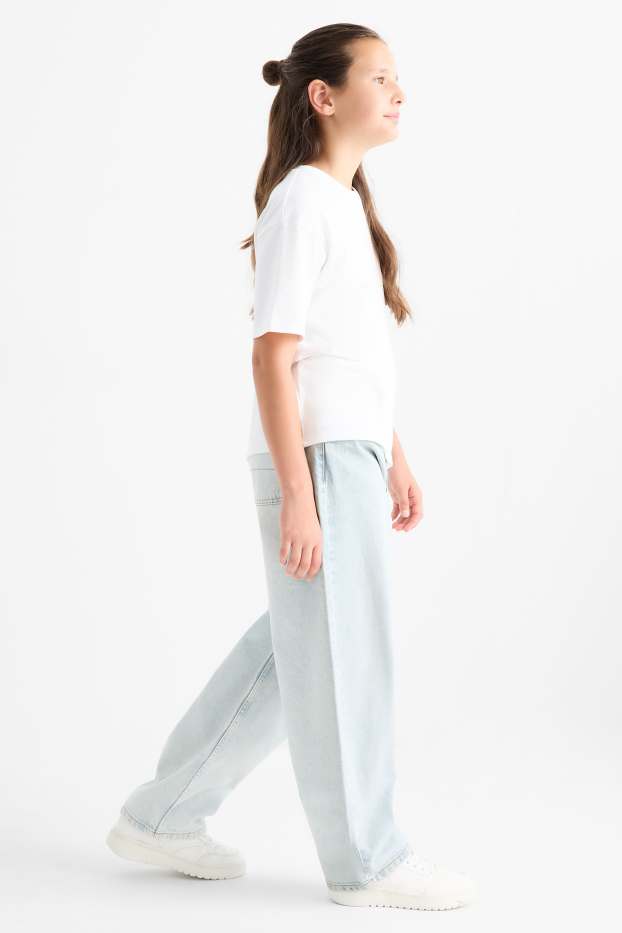 Children Girls - Balloon jeans - denim-light blue