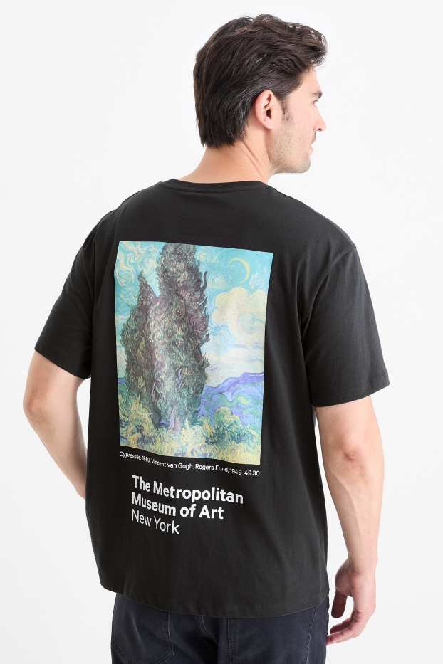 Hommes - T-shirt - relaxed fit- Vincent van Gogh - noir