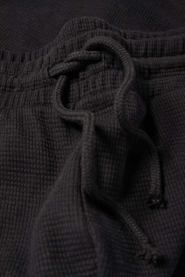 Heren - Shorts - met structuur - zwart