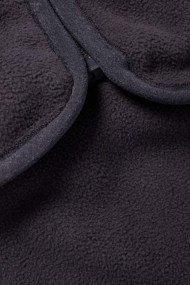 Home - Jaqueta de teixit polar - blau fosc