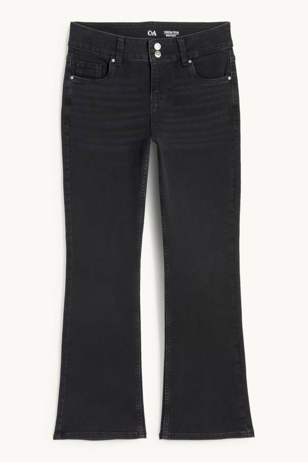 Kinder Mädchen - Bootcut Jeans - LYCRA® - dunkeljeansgrau