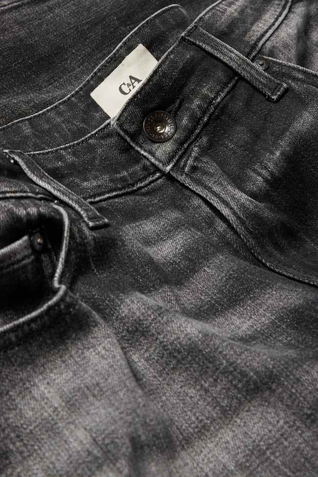 Bărbați - Slim tapered jeans - denim-gri