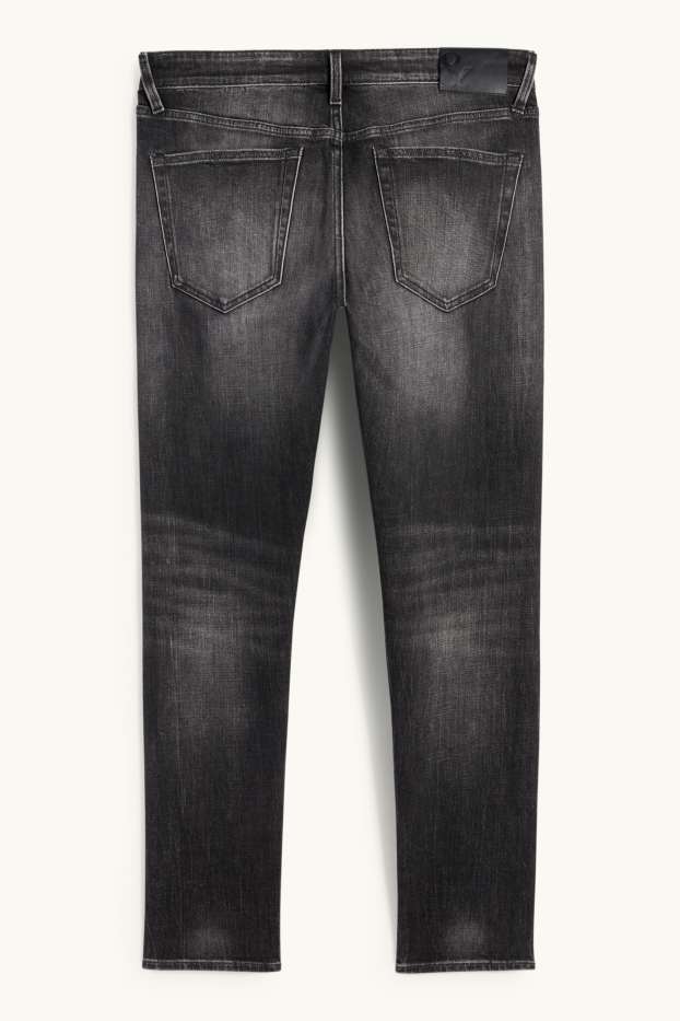Bărbați - Slim tapered jeans - denim-gri