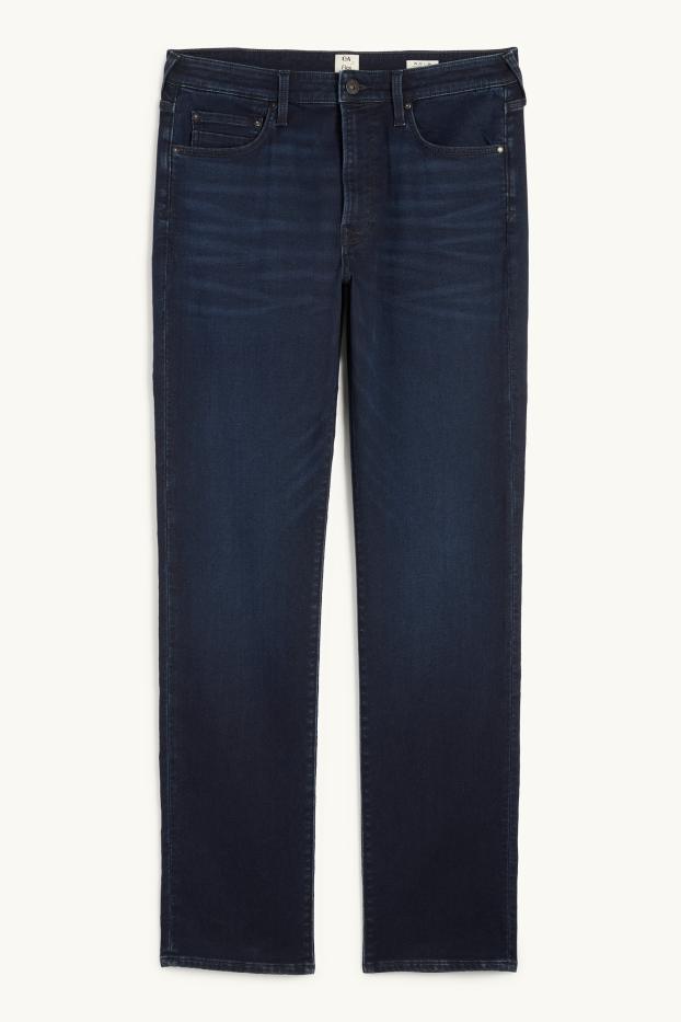 Pánské - Straight jeans - Flex - jog denim - LYCRA® - džíny - tmavomodré