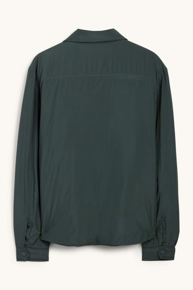 Pánské - Bunda - s výplní - tmavozelená