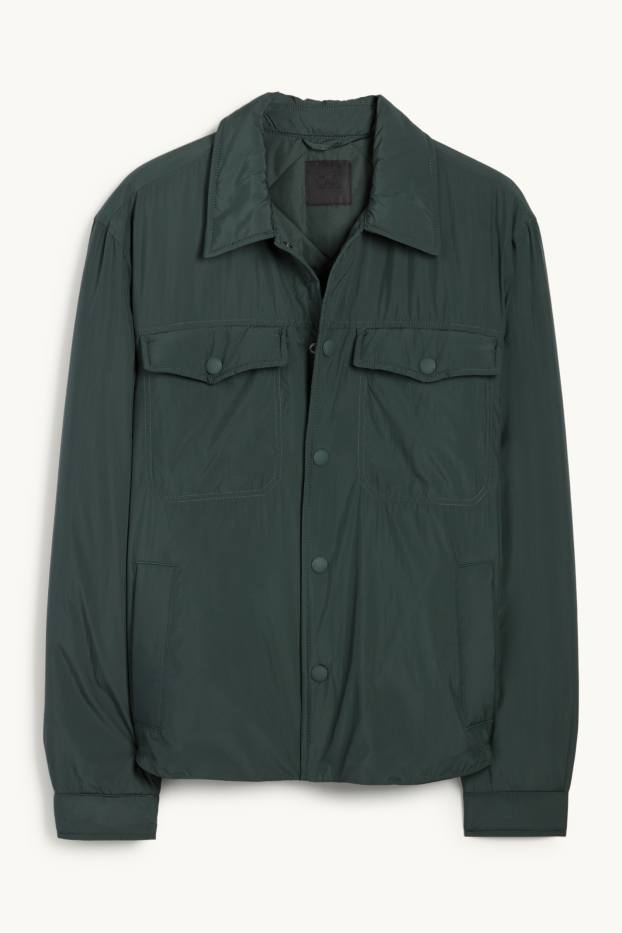 Pánské - Bunda - s výplní - tmavozelená