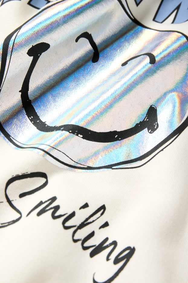 Kinderen: meisjes - SmileyWorld® - sweatshirt - wit