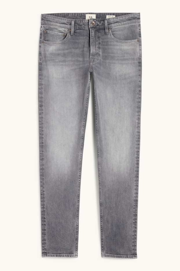 Bărbați - Slim tapered jeans - denim-gri deschis