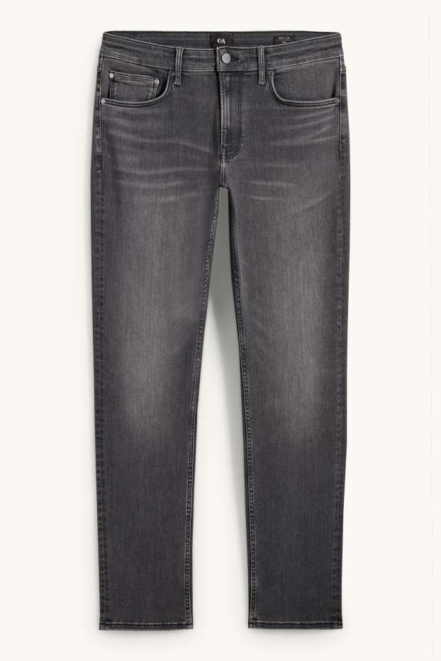 Bărbați - Slim jeans - denim-gri