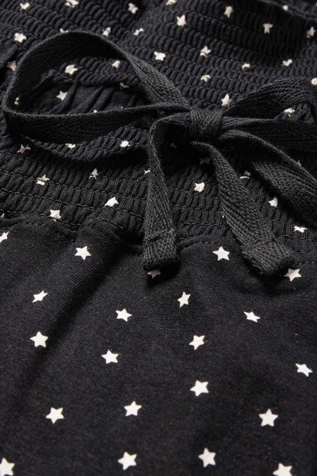 Femmes - Bas de pyjama de grossesse - à motif - noir