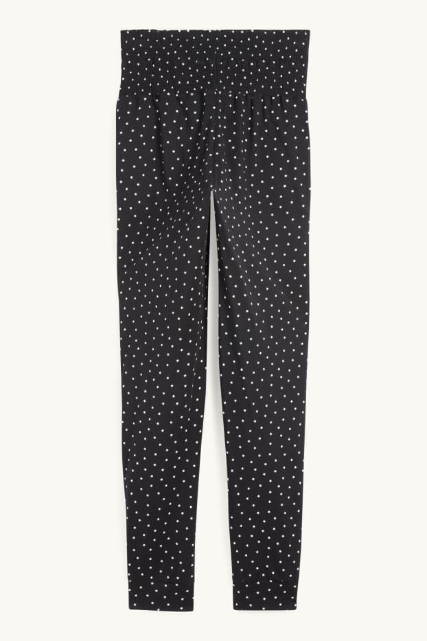Femmes - Bas de pyjama de grossesse - à motif - noir