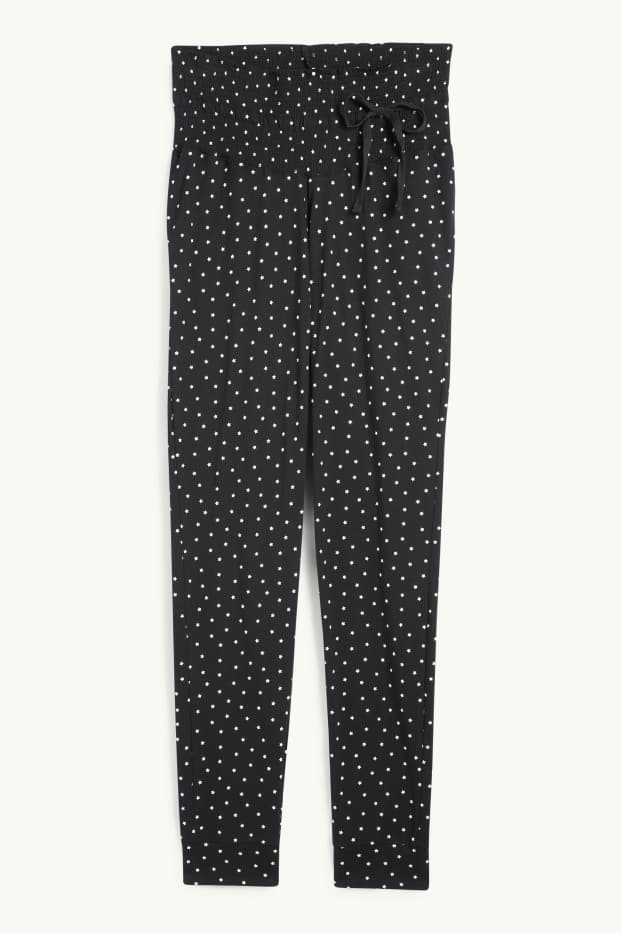 Femmes - Bas de pyjama de grossesse - à motif - noir