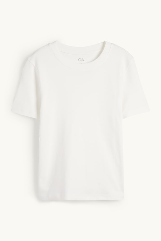Femmes - T-shirt - slim fit - blanc